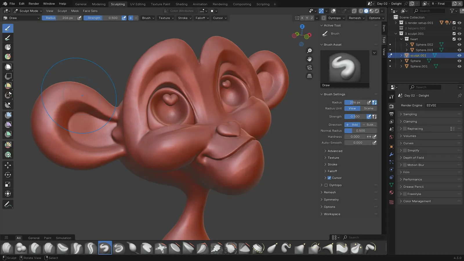 Blender 官方运行界面实测