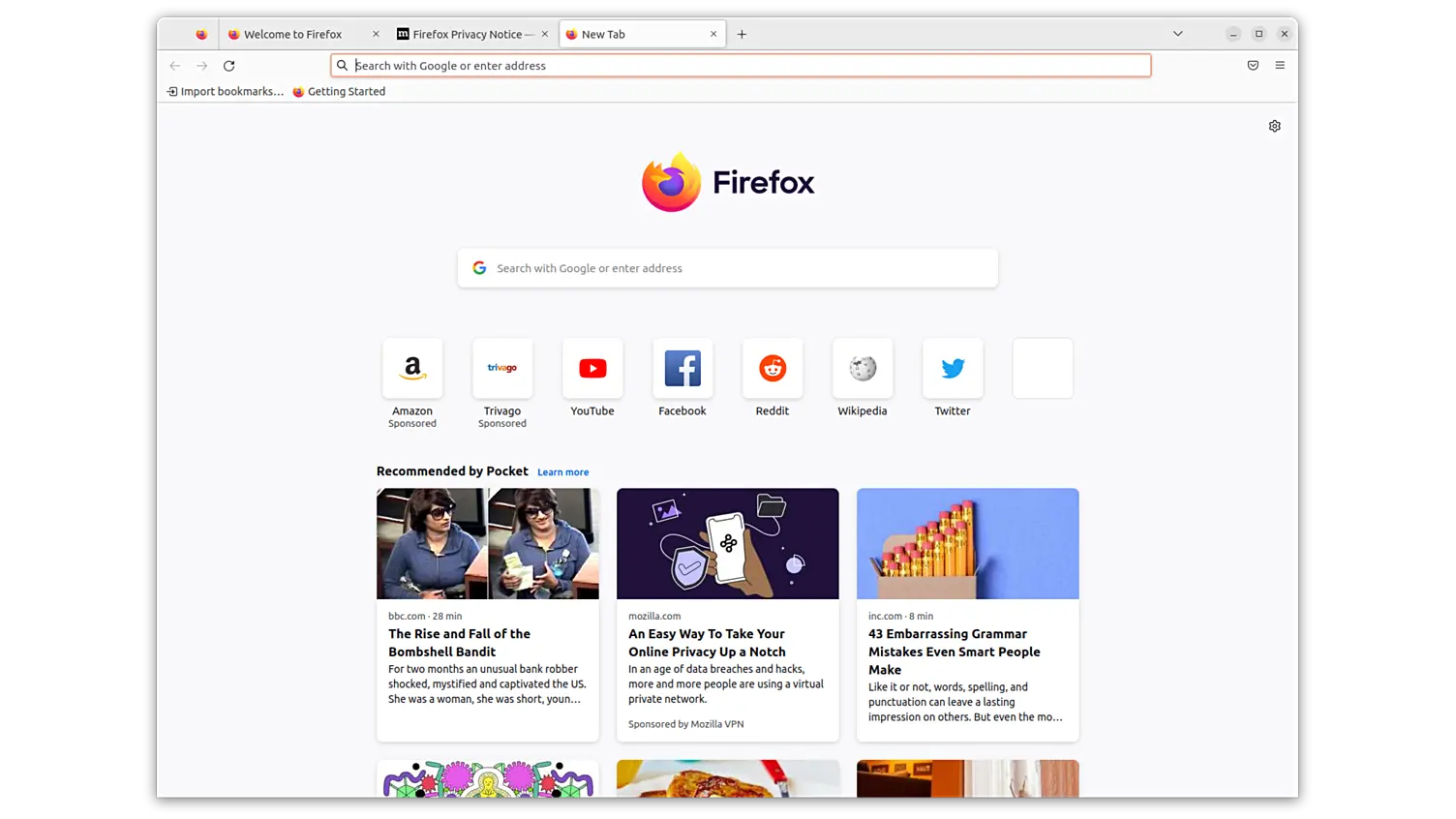 Mozilla Firefox 官方运行界面实测