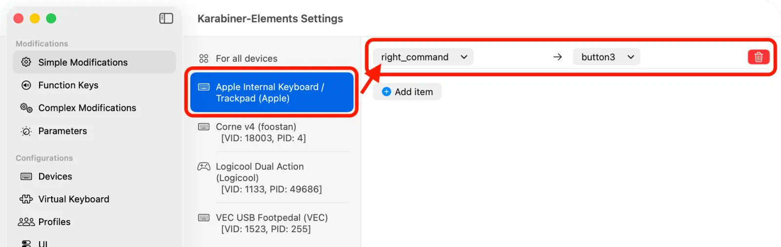 Karabiner-Elements 官方运行界面实测