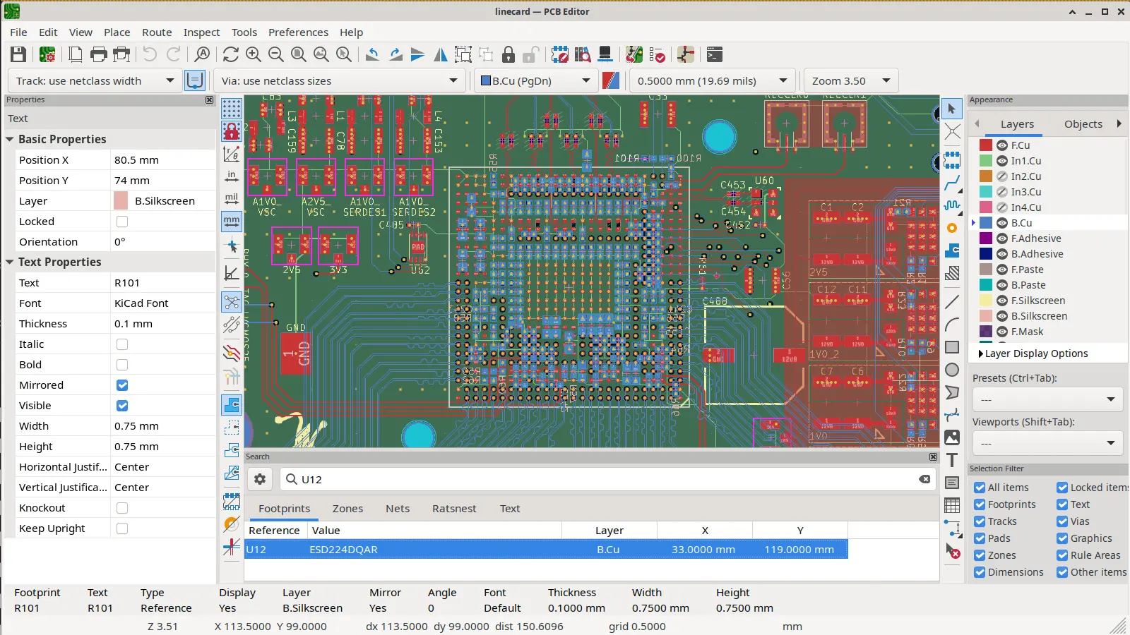 KiCad 运行界面实测截图 2