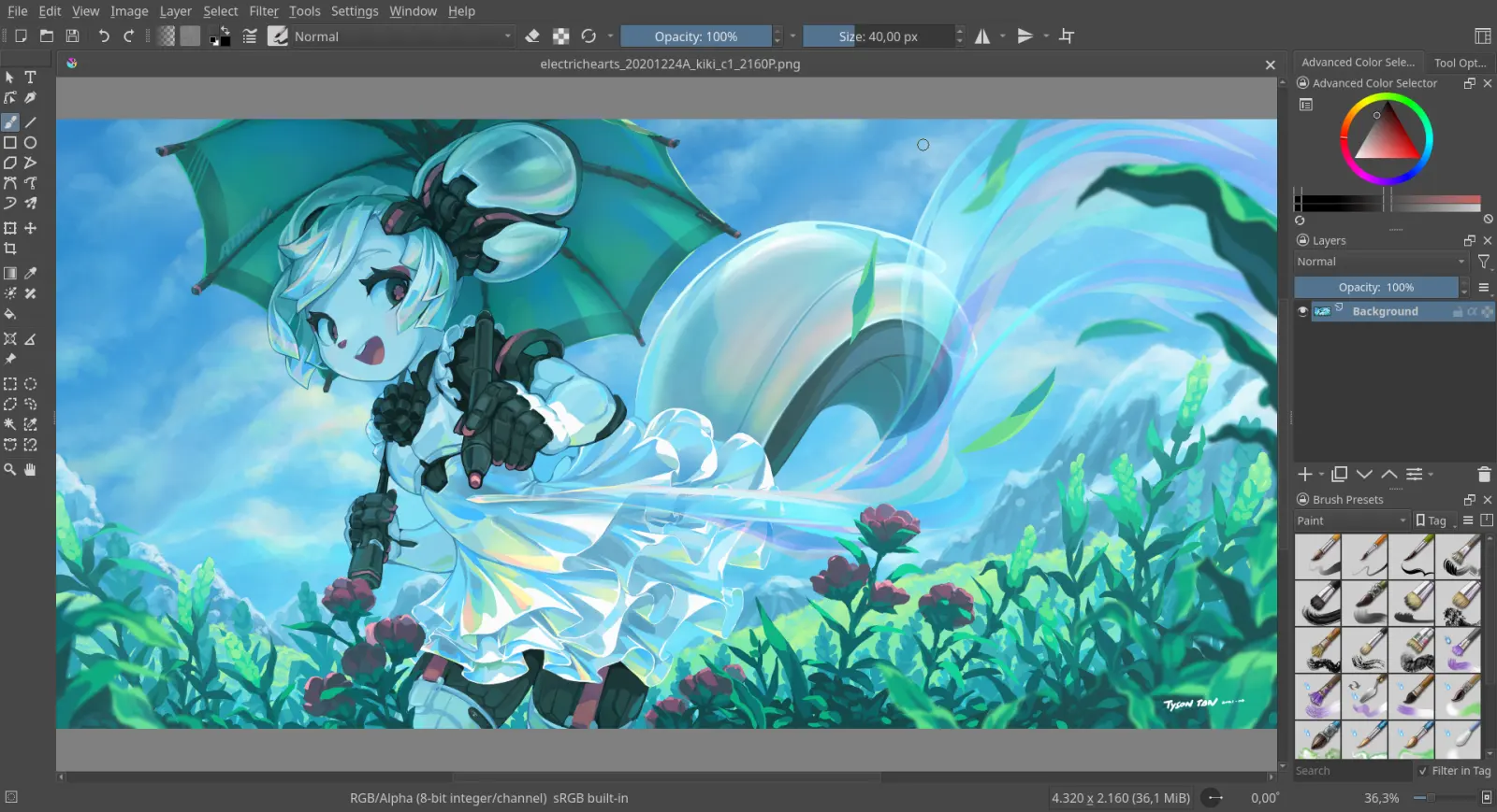 Krita 官方运行界面实测
