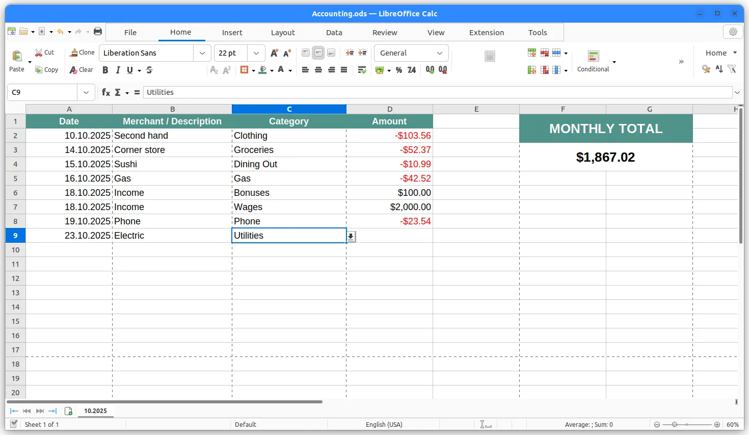 LibreOffice 运行界面实测截图 2