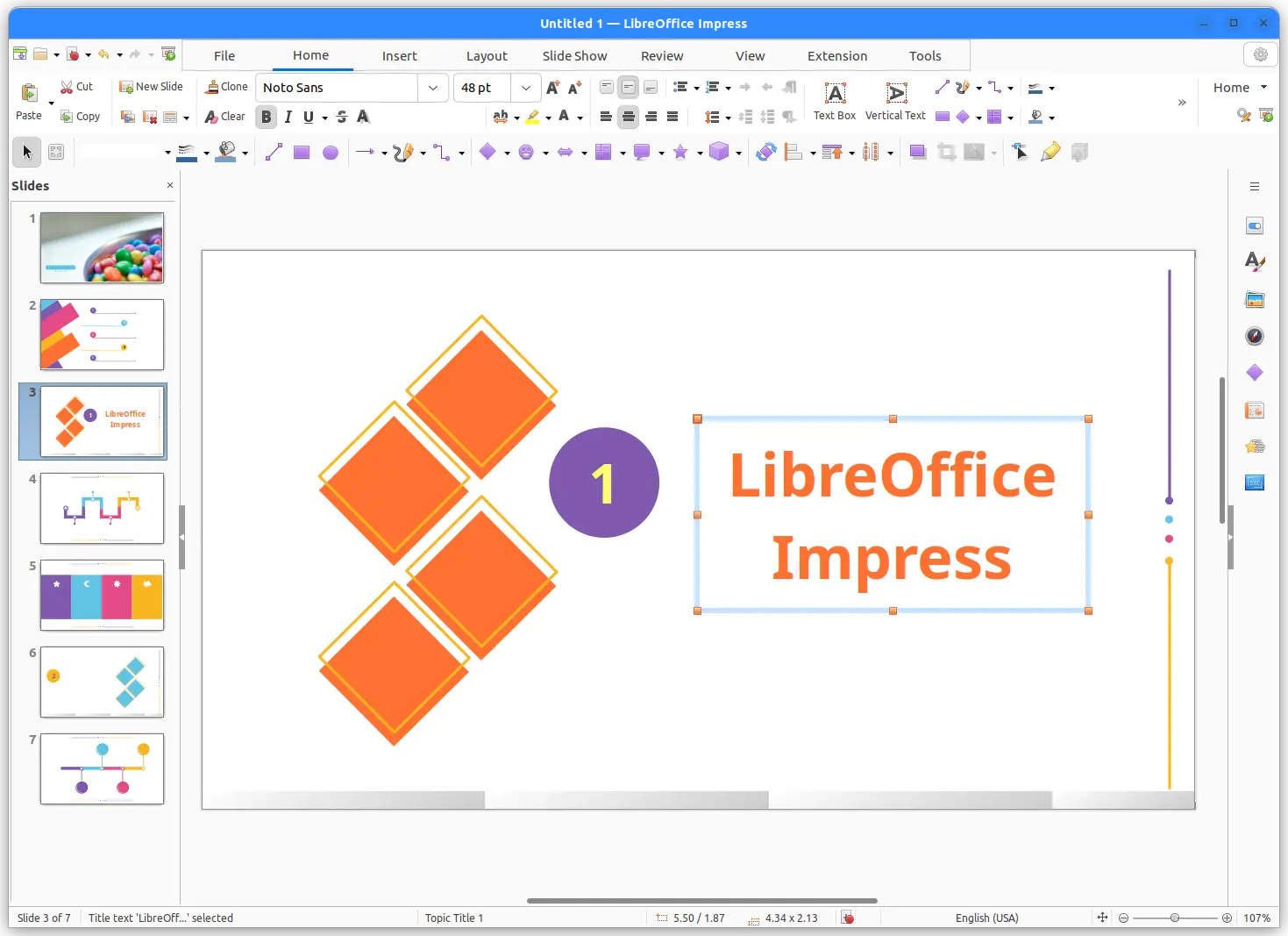 LibreOffice 运行界面实测截图 3