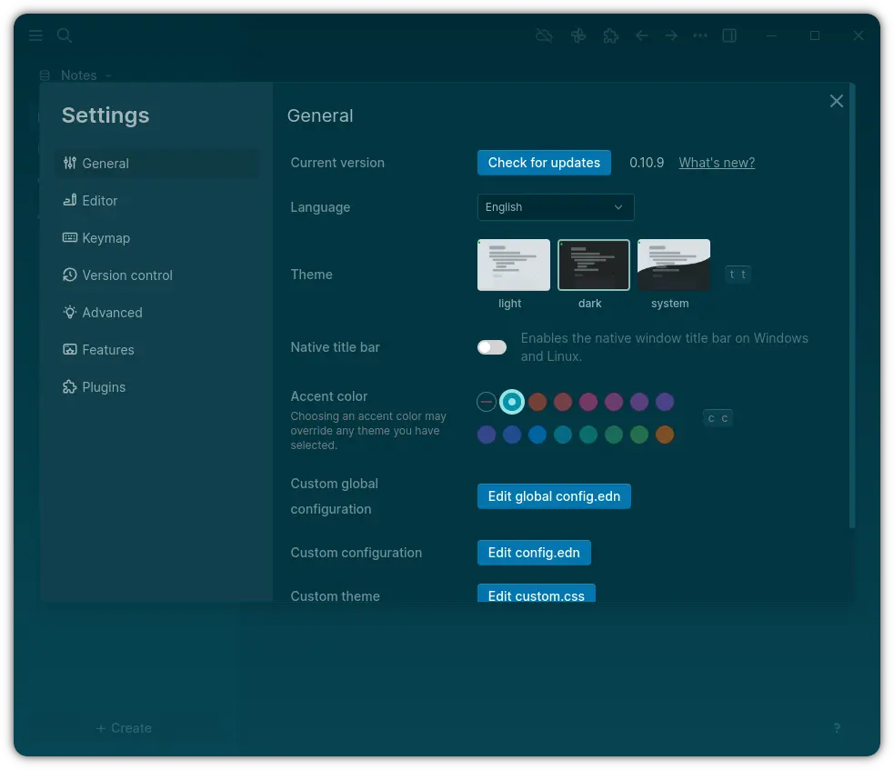 Logseq 运行界面实测截图 3