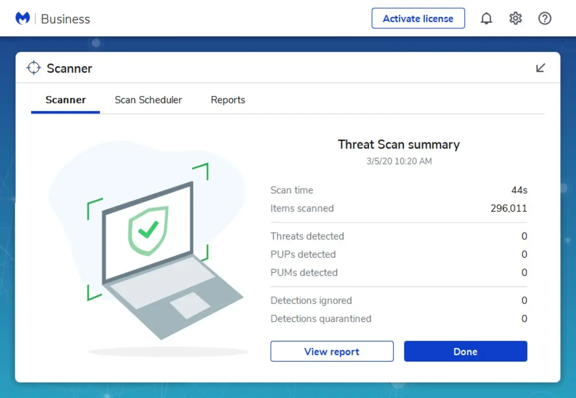 Malwarebytes 运行界面实测截图 3