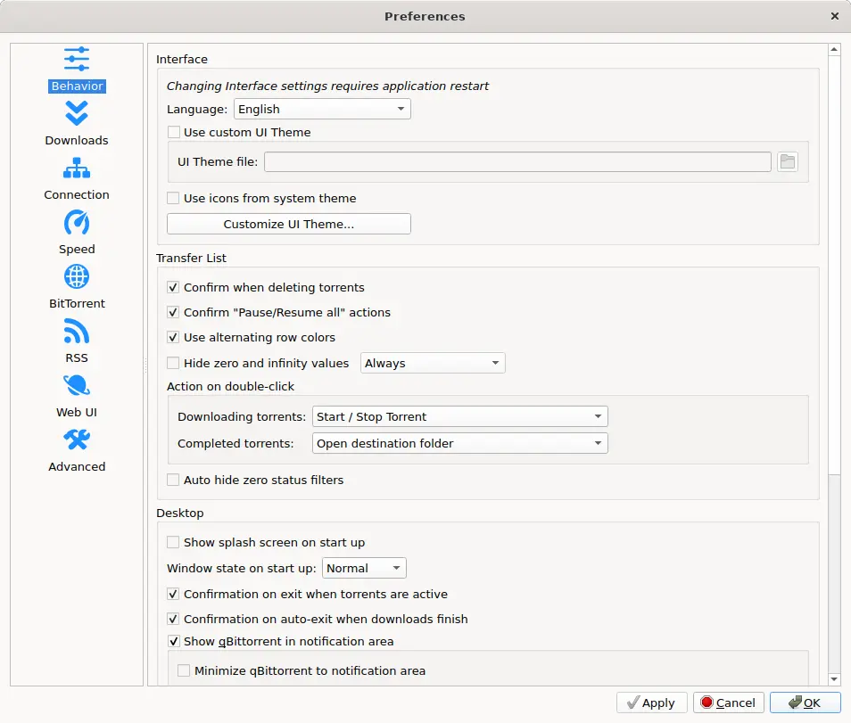 qBittorrent 运行界面实测截图 3