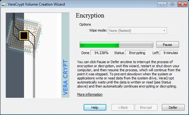 VeraCrypt 运行界面实测截图 2