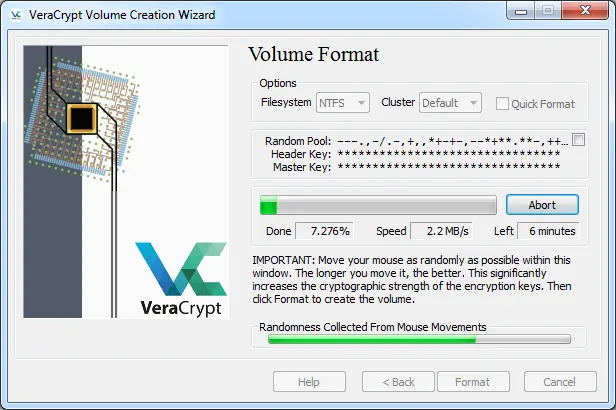 VeraCrypt 运行界面实测截图 3