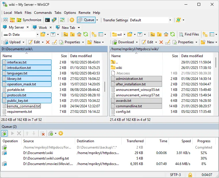WinSCP 官方运行界面实测